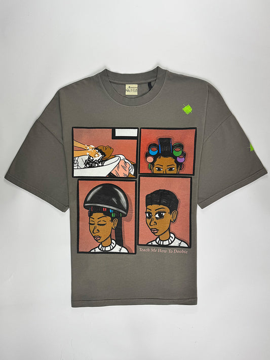 Teach Me How to Doobie Tee "Pigment Grey"